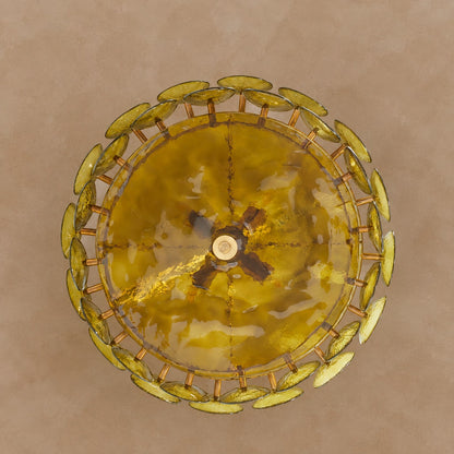 Solaris Disc Murano Chandelier 23.6" 31.5" 39.4"