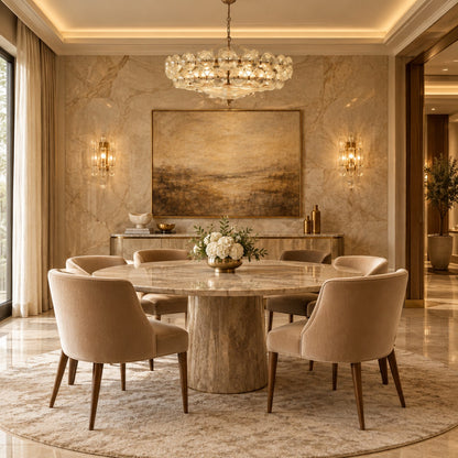 Solaris Disc Murano Chandelier 23.6" 31.5" 39.4"