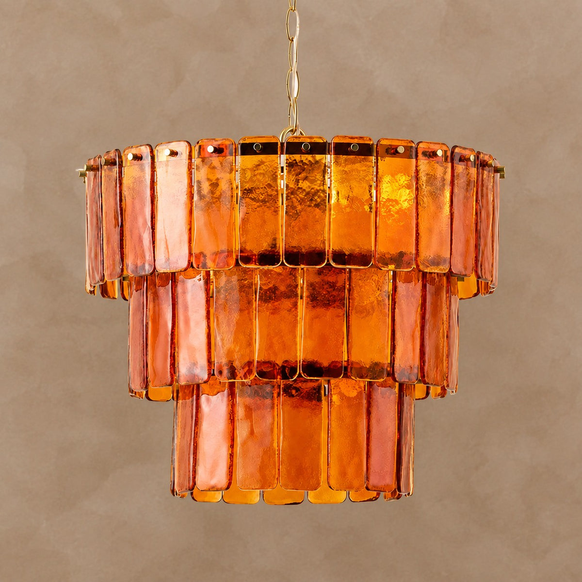 Solenne Ember Artisan Murano Chandelier