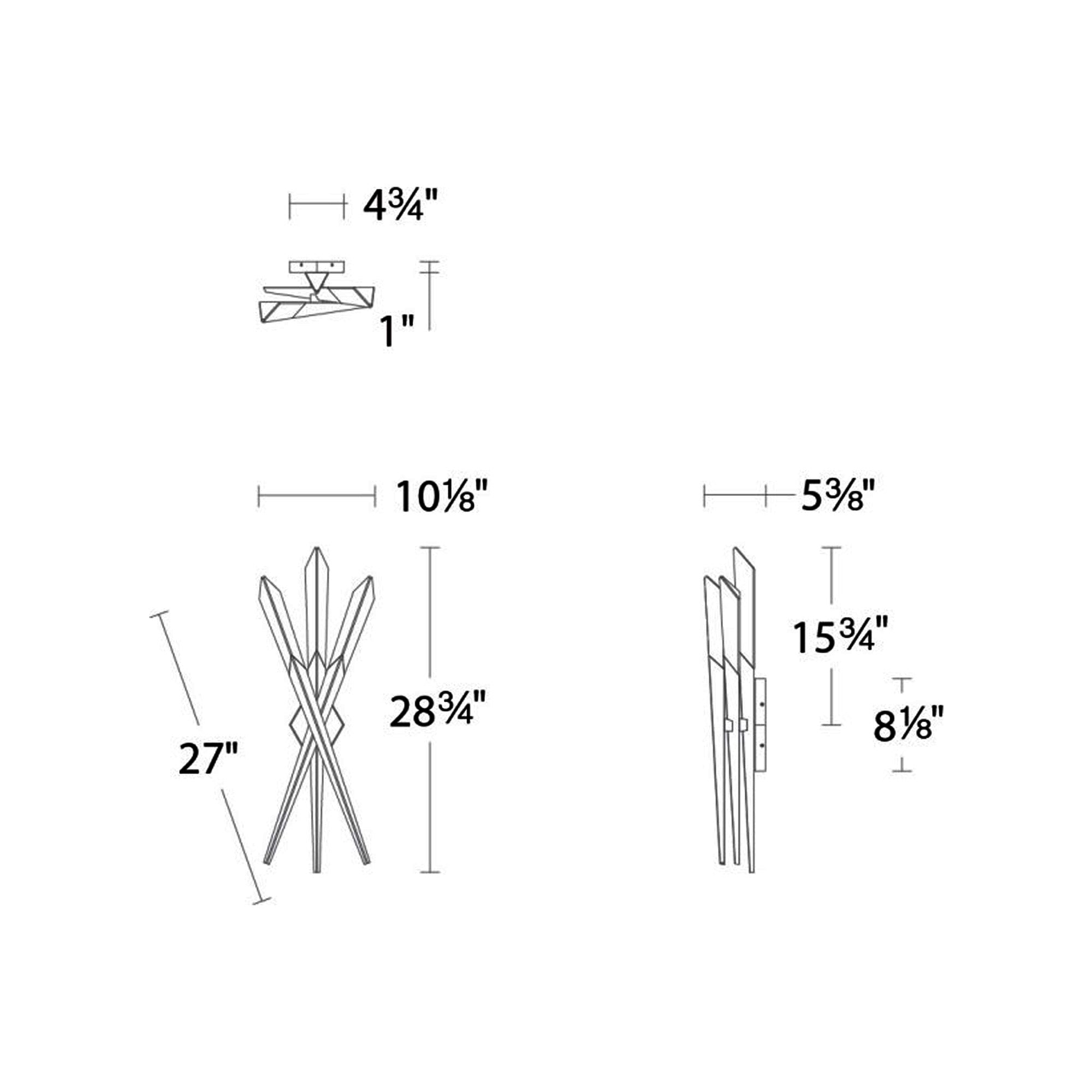 Solitu 3-Light LED Wall Light