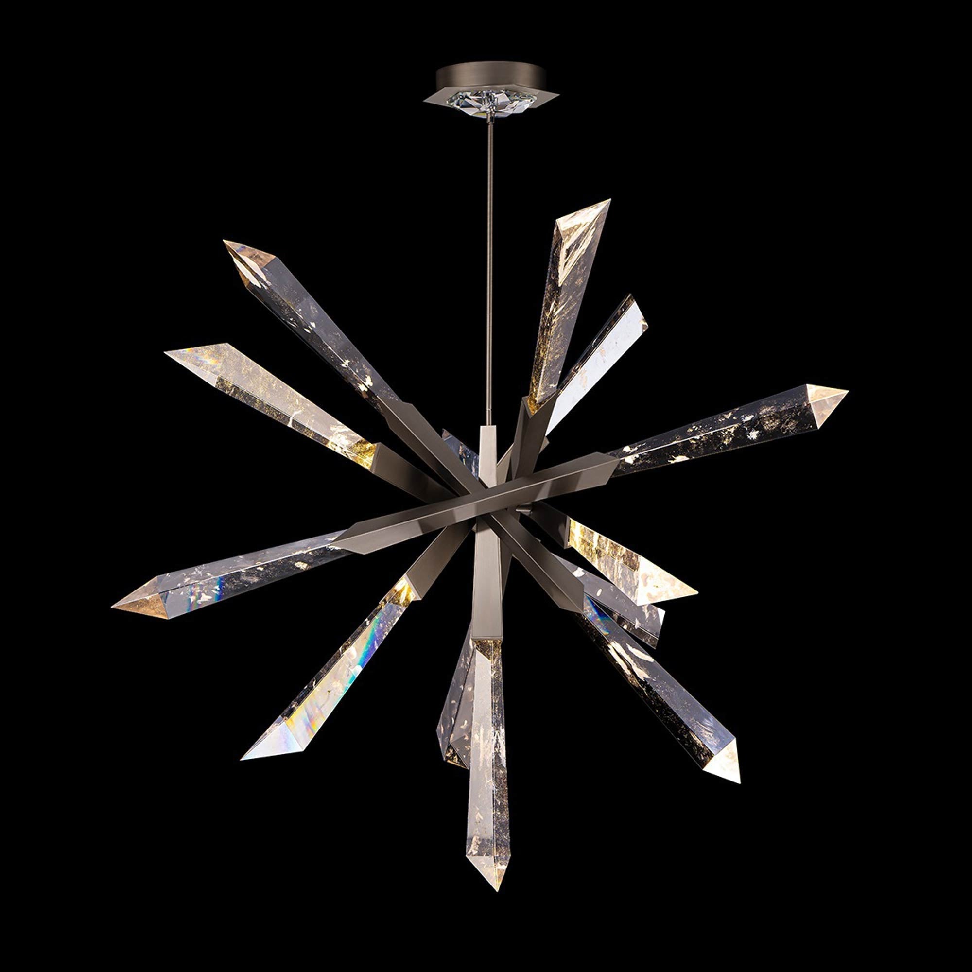 Solitu LED Pendant Light – Crystal Spear Modern Fixture