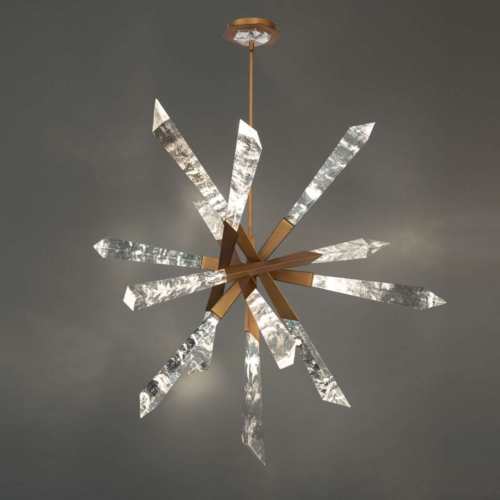 Solitu LED Pendant Light – Crystal Spear Modern Fixture