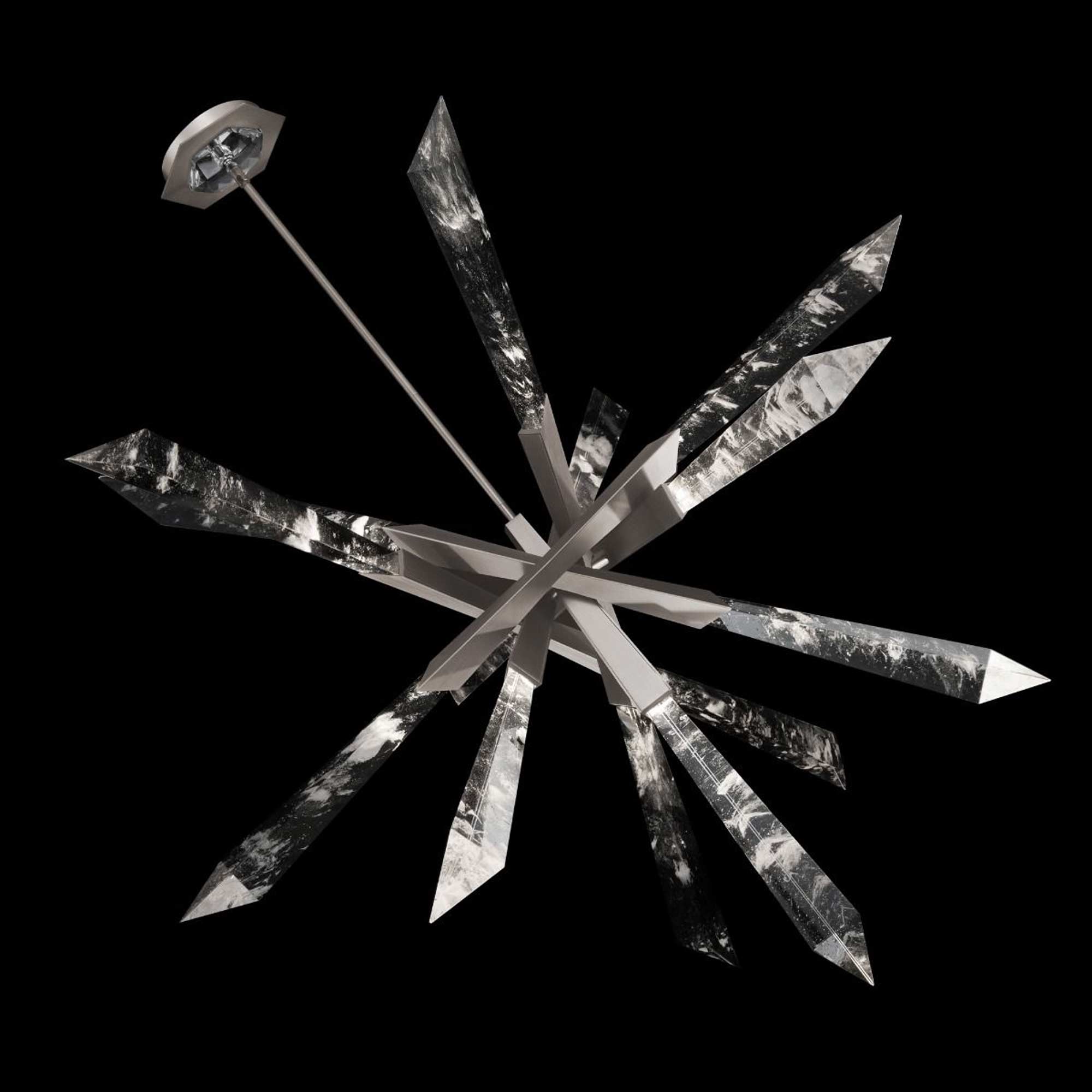 Solitu LED Pendant Light – Crystal Spear Modern Fixture