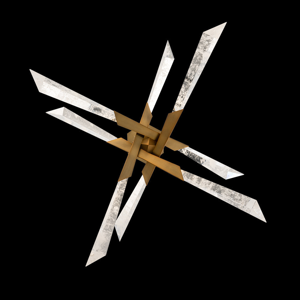 Solitude LED Semi Flush Mount Ceiling Light – Crystal Glam Finish