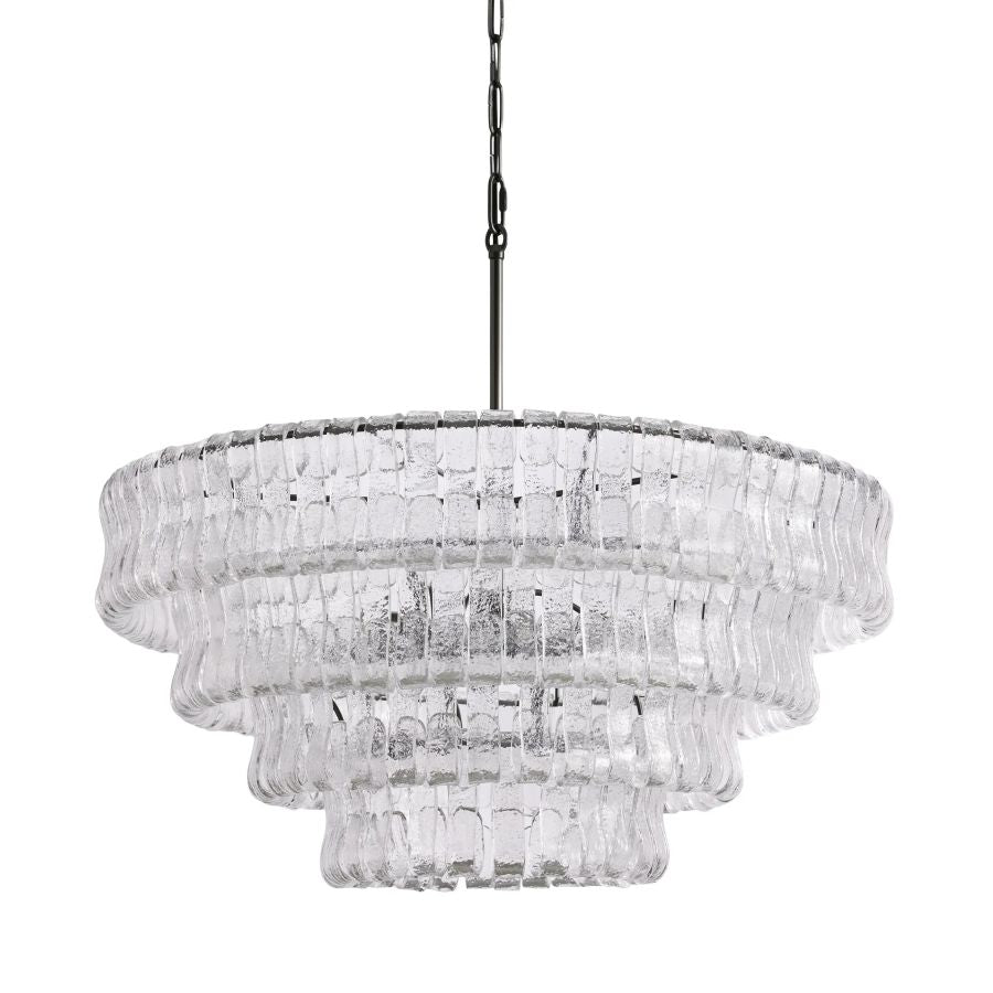 Ghiaccio Glass Round Chandelier