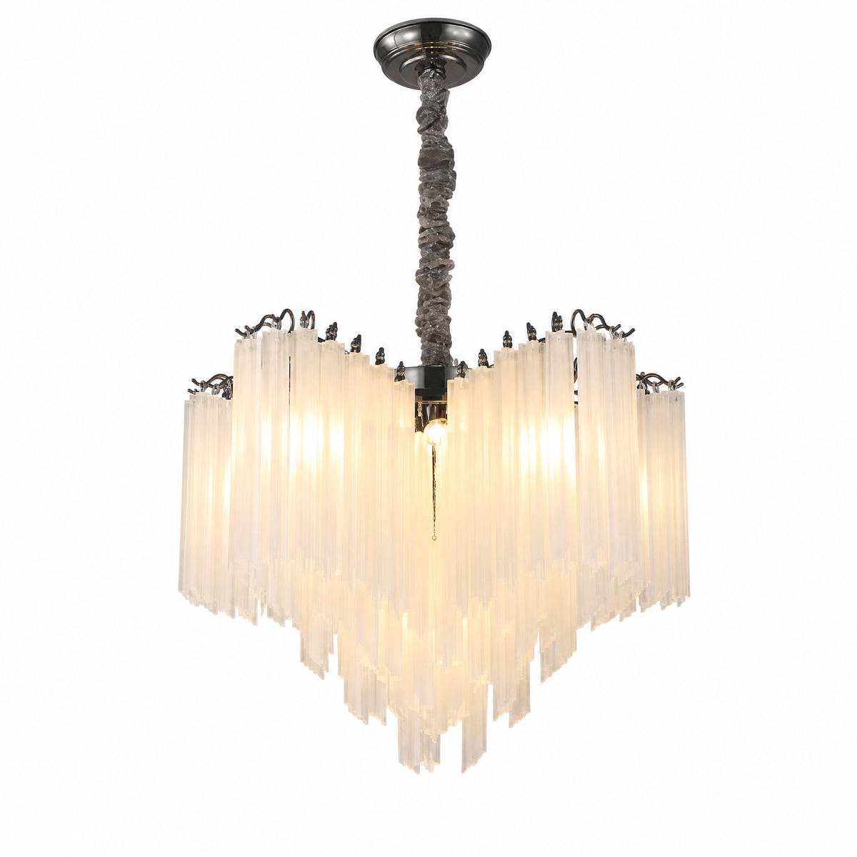 Stelo Glass Rod Chandelier — product photo
