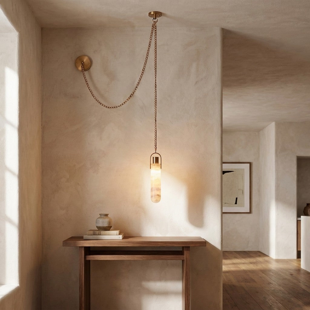 Theresa Modern 1 Light LED Multi-Drop Alabaster Pendant Lamp