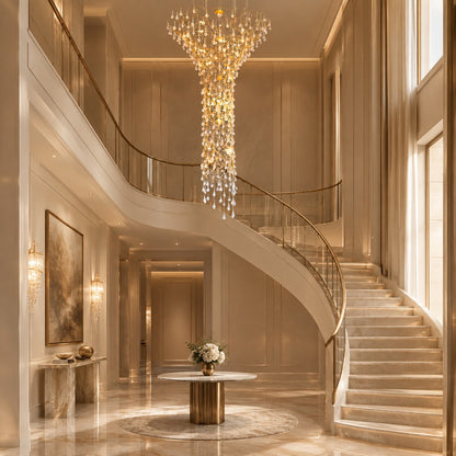 Tree Branch Staircase Chandelier 59"