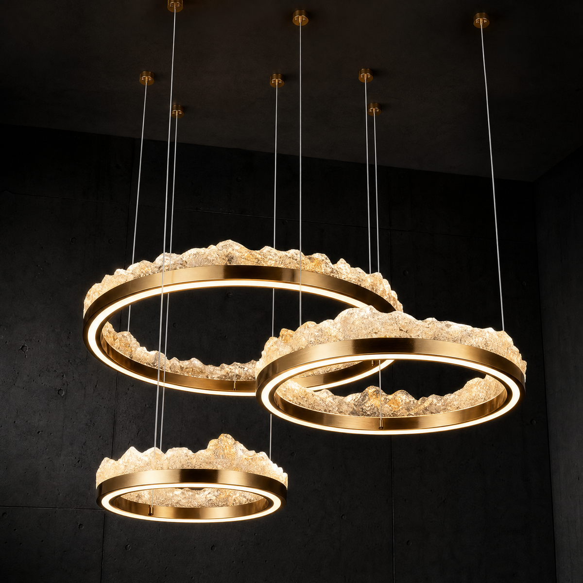 Vast Realm Modern Multi-Tier Cluster Chandelier - main