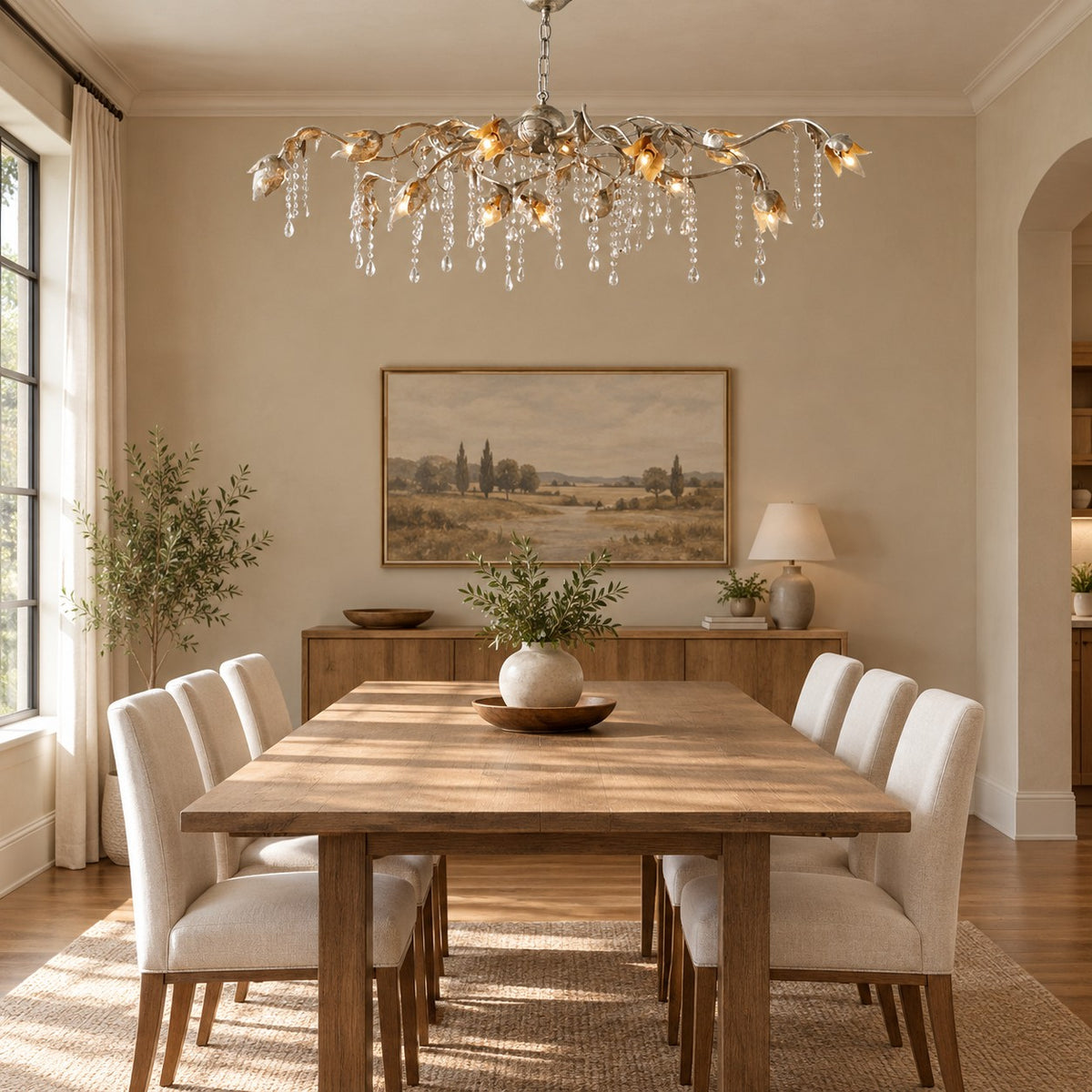 Vermelia Rectangular Chandelier 52" 61" 71"
