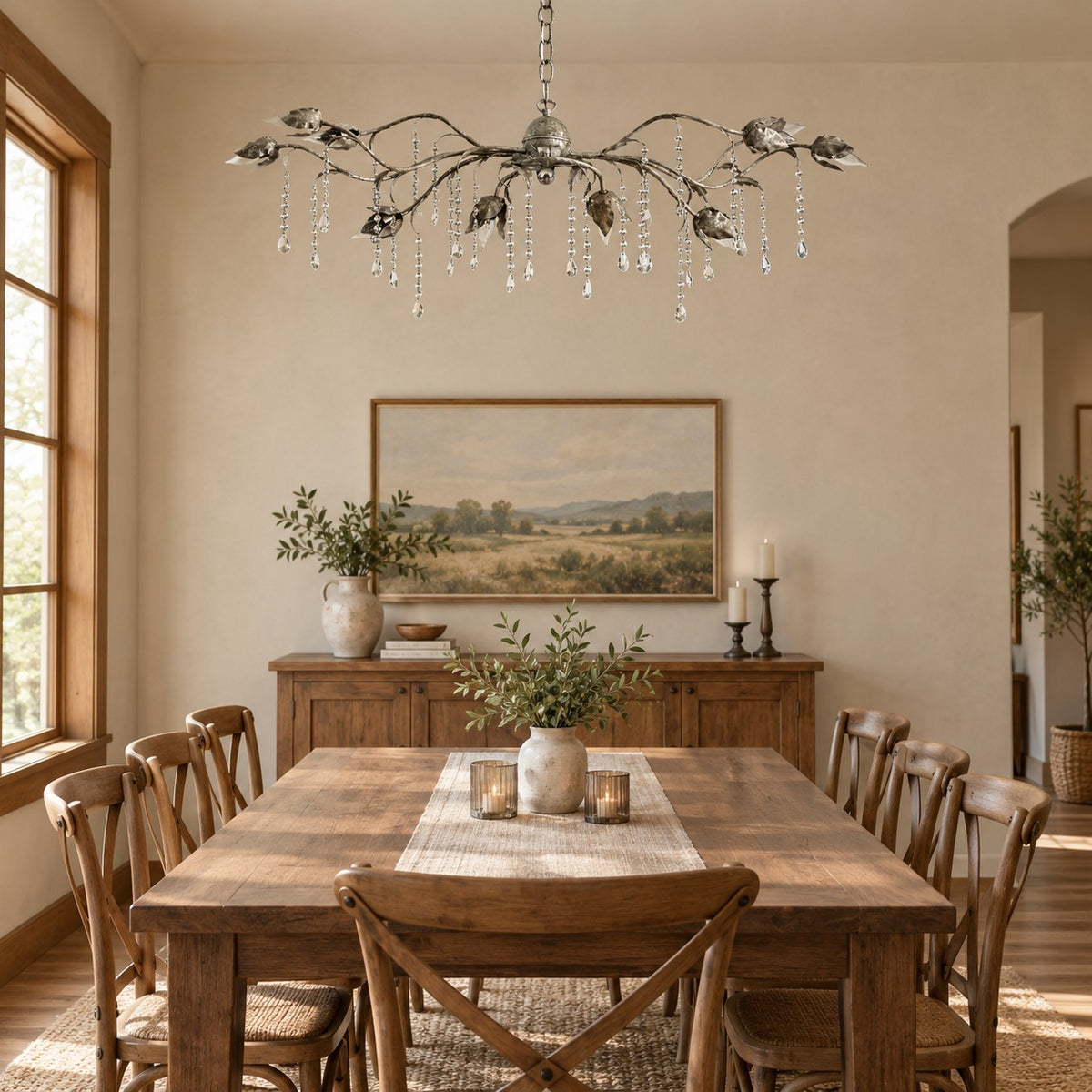 Vermelia Rectangular Chandelier 52" 61" 71"