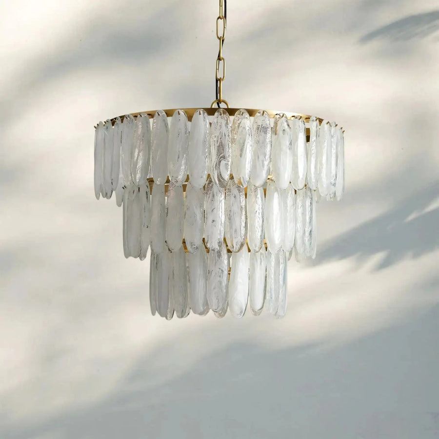 Valmira 3-Tier Chandelier - brass finish, modern home lighting