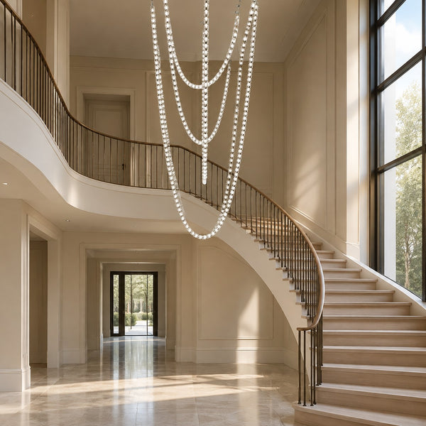 Versailles Veil Cascading Crystal Chandelier