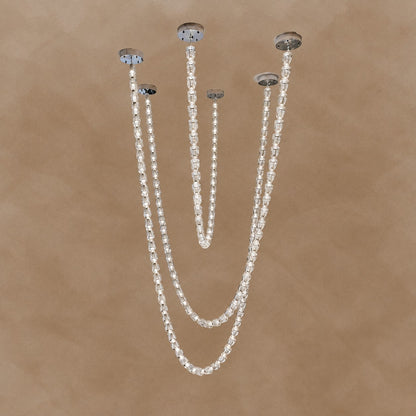 Versailles Veil Cascading Crystal Chandelier