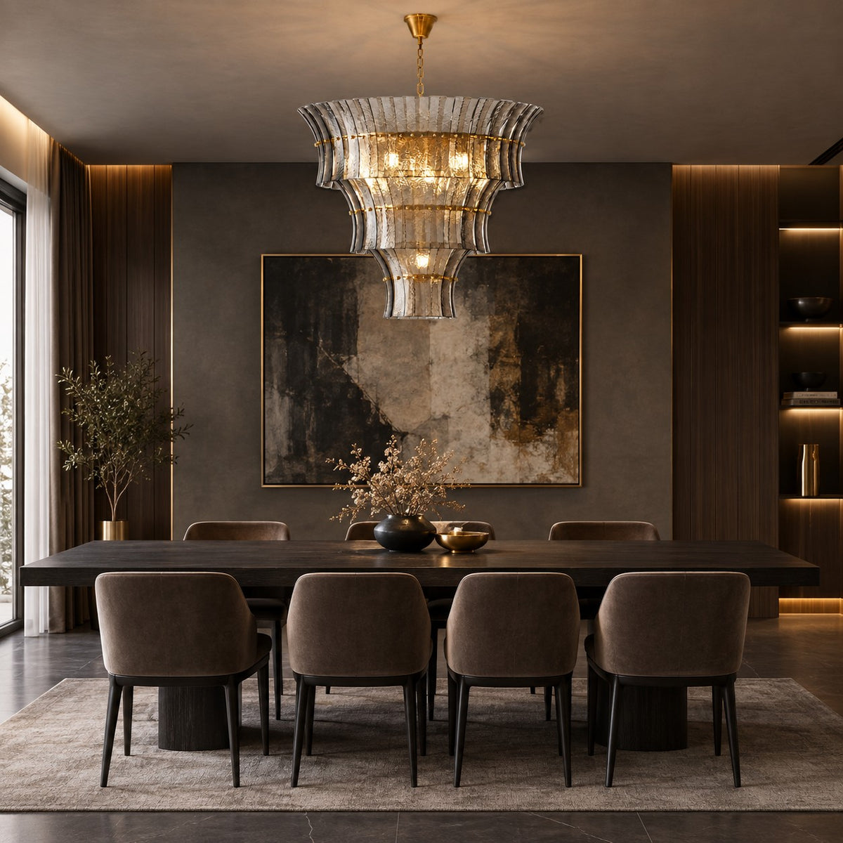 Vespera Artisan Murano Chandelier 23.6"