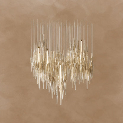 Vitara Glass Drop Chandelier 23.6"-70.9"