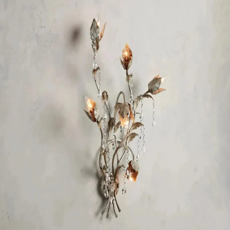 Viticcia 3-Light Wall Sconce in clear - bedroom lighting