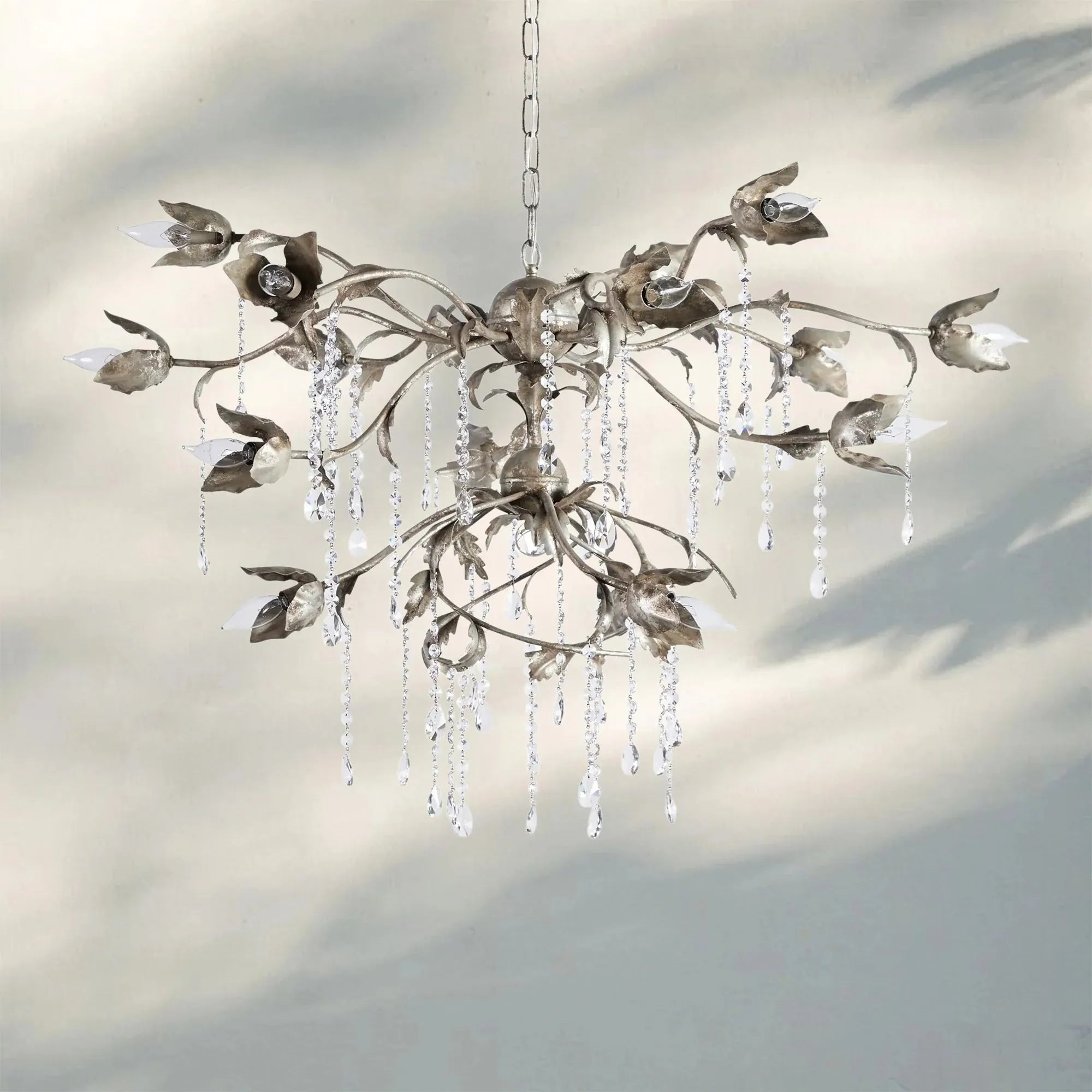 Viticcia Round Chandelier in clear - dining room lighting