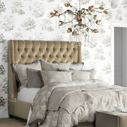 Vermelia Round Chandelier in clear by Blush Lighting