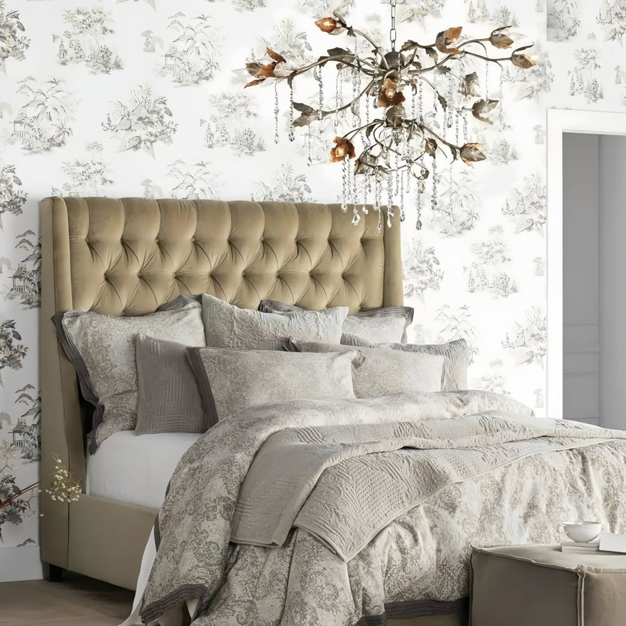 Vermelia Round Chandelier in clear by Blush Lighting