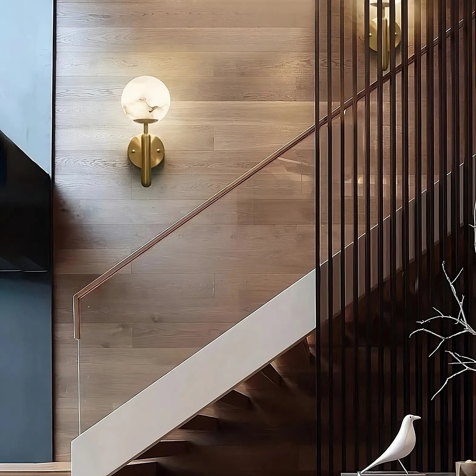 Orla Marble Sphere Wall Sconce