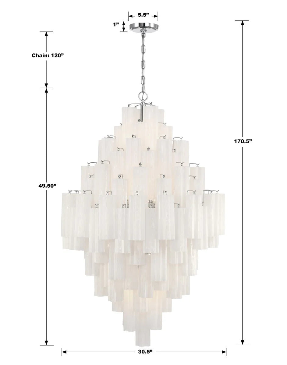 Addis Diamond Chandelier 49''H