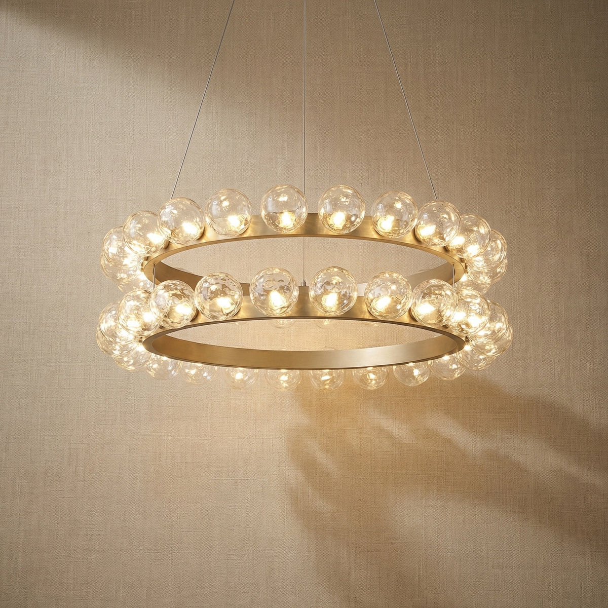 Chandelier For Dining Rooms in champagne gold