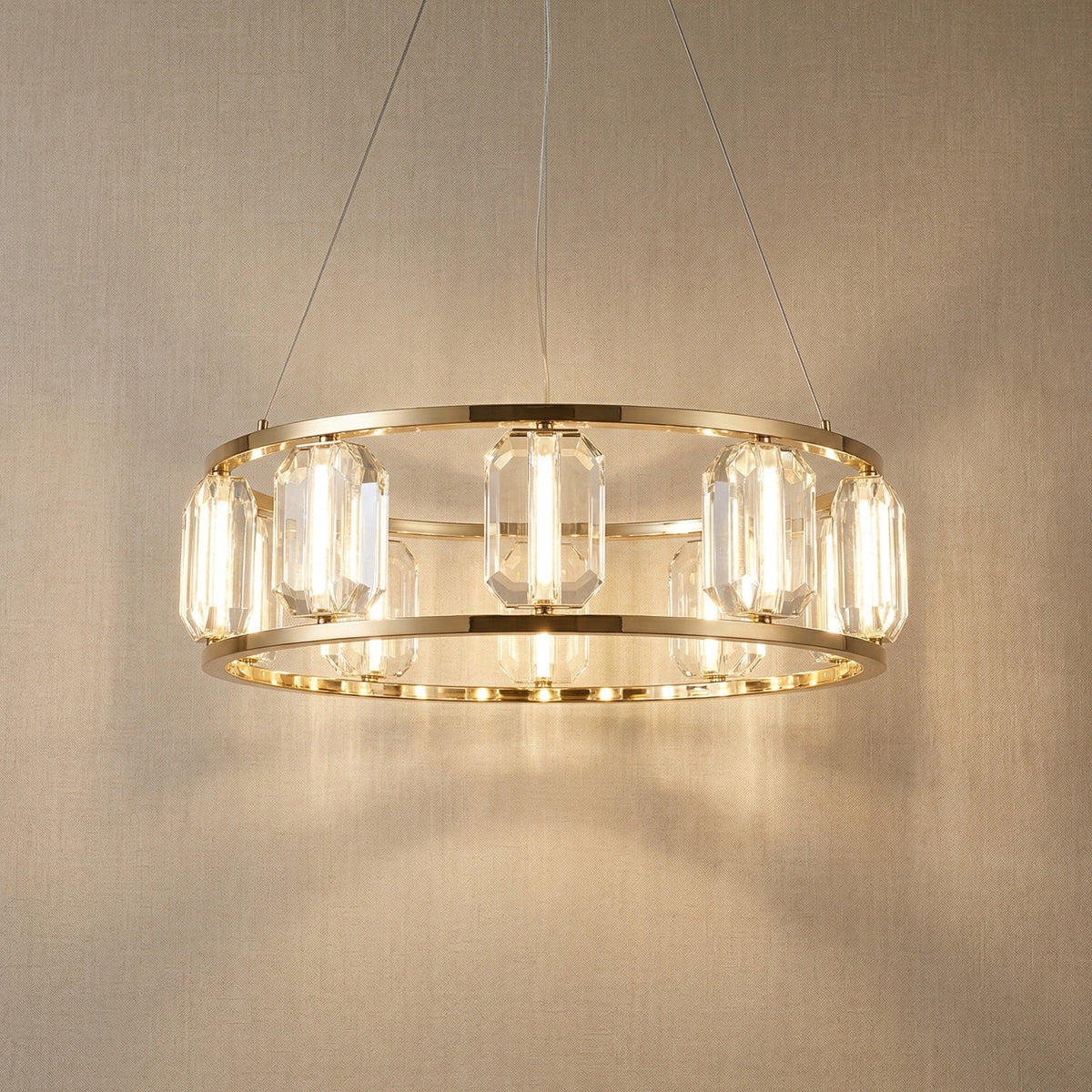 Dining Room Chandelier in a living room
