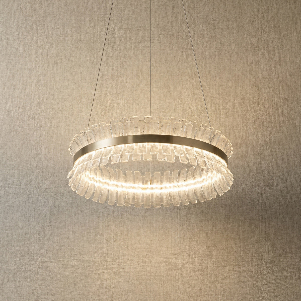 Contemporary Chandelier Dining Room in a dining room