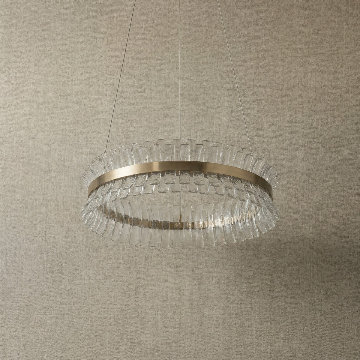 Yiosi Corset Glow Glass Pendant Light 39" - dark