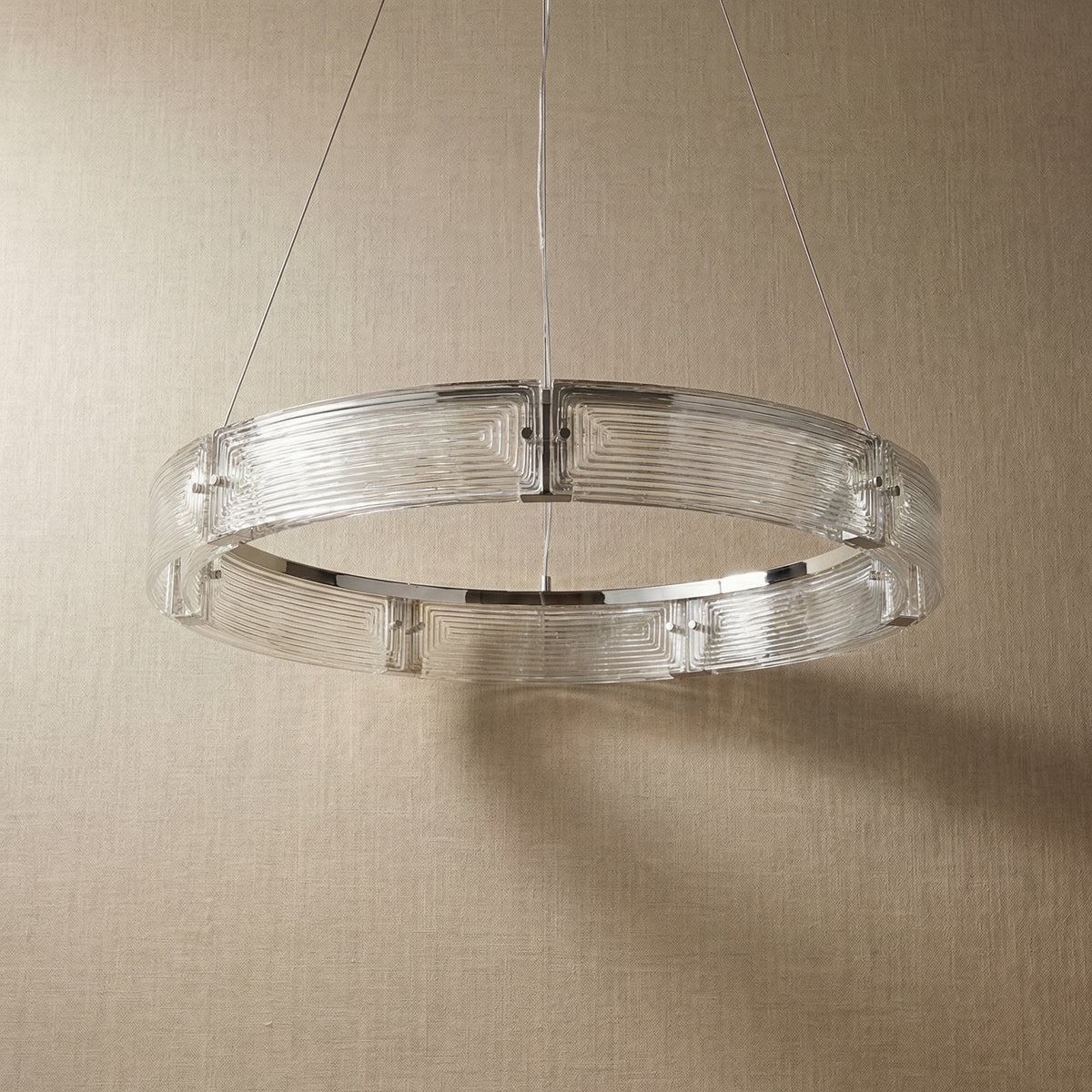 Ring Chandelier in a dining room