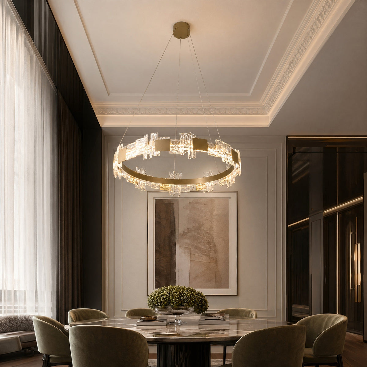 Dining Room Pendant Light in a foyer
