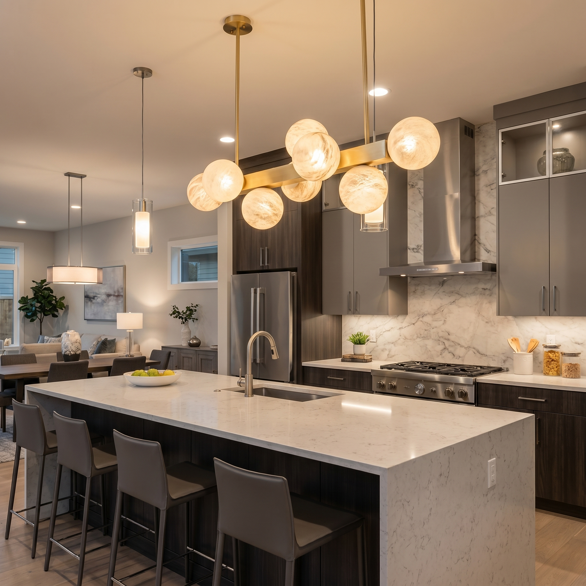 Brass Multi-orb Alabaster Pendant Light — W550 — mra-brass-multi-orb-91030-w550-scene-2