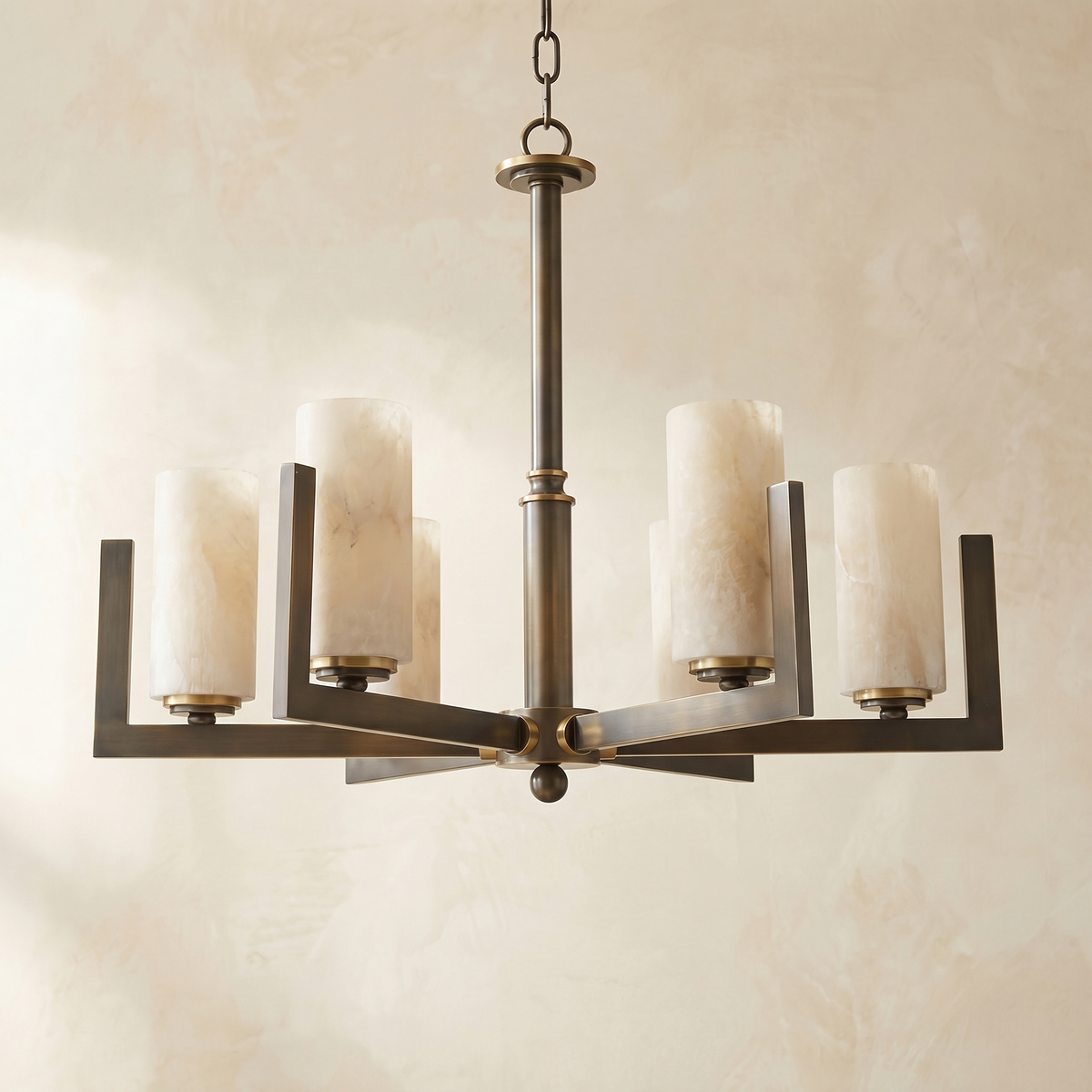 Classic Multi-arm Pendant Alabaster — D650 — mra-classic-multi-arm-pendant-d650-dark