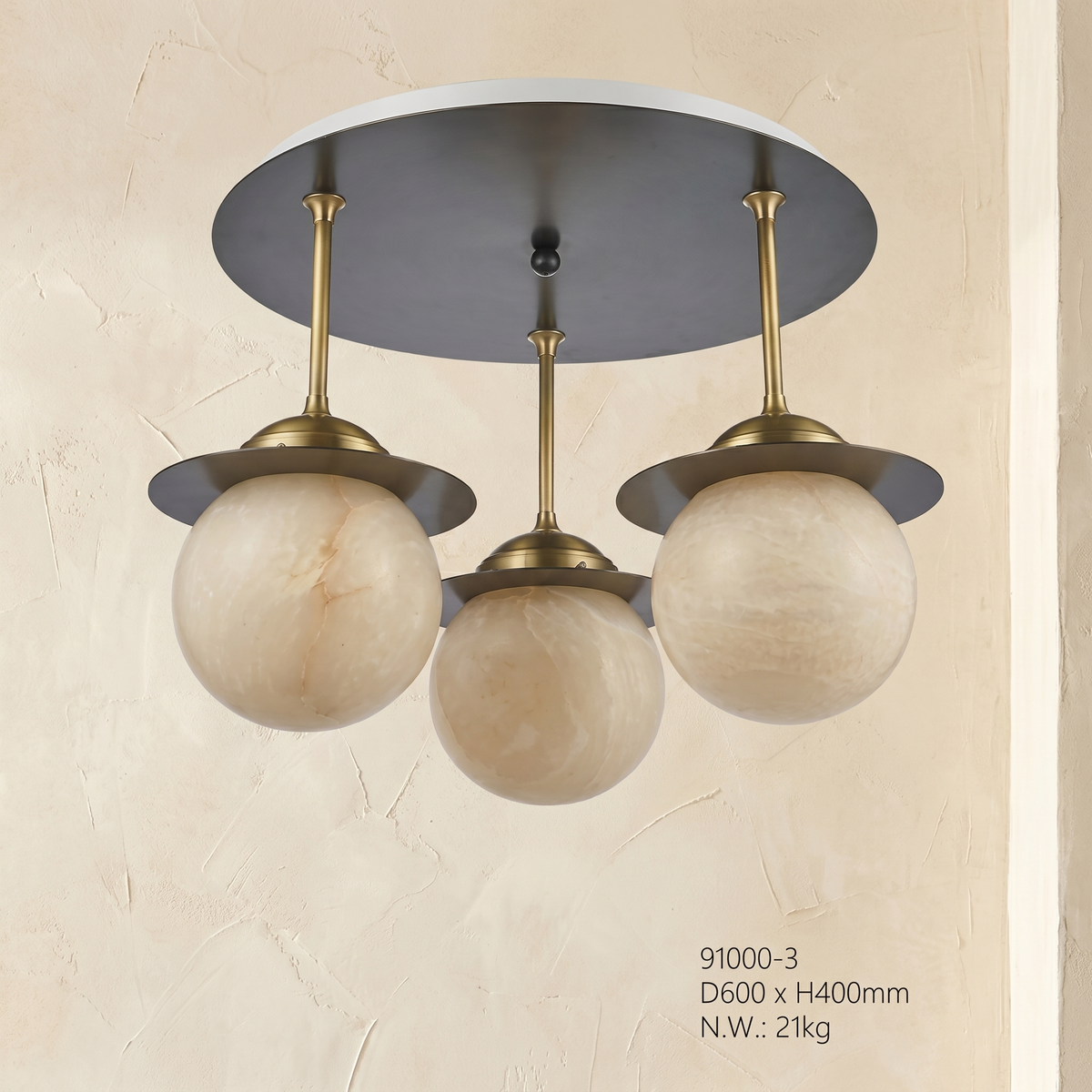 Saturn Ceiling 91000 (extra) Alabaster — D600 — mra-saturn-ceiling-91000-extra-d600-dark