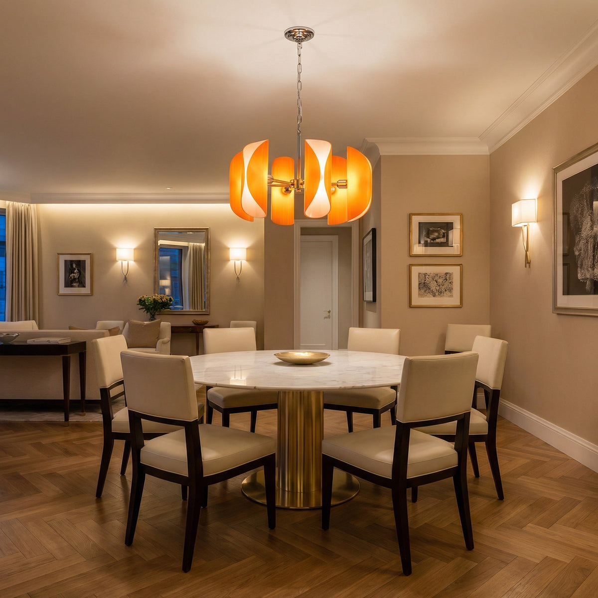 Pendant Light Fixtures Glass in chrome