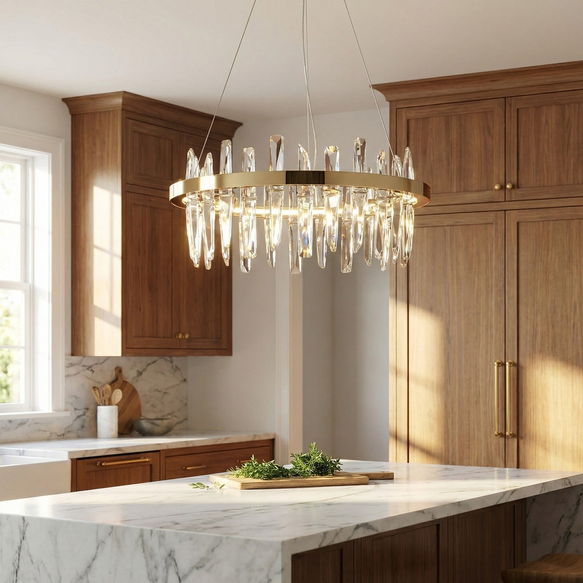 Yiosi Series Crystal Pendant Light Style D - scene-2