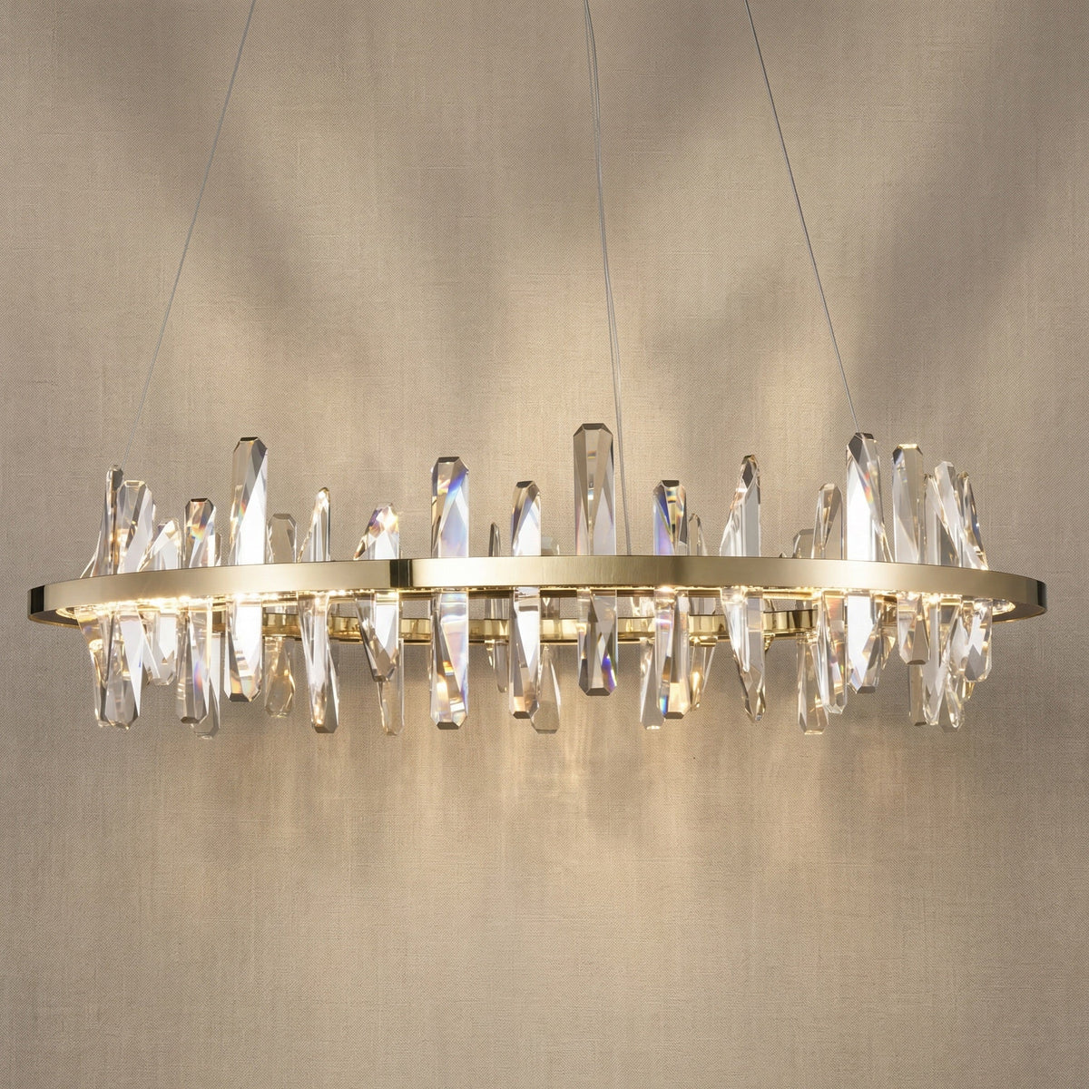 Yiosi Series Crystal Pendant Light Style E - 39" (Dia 1000mm)