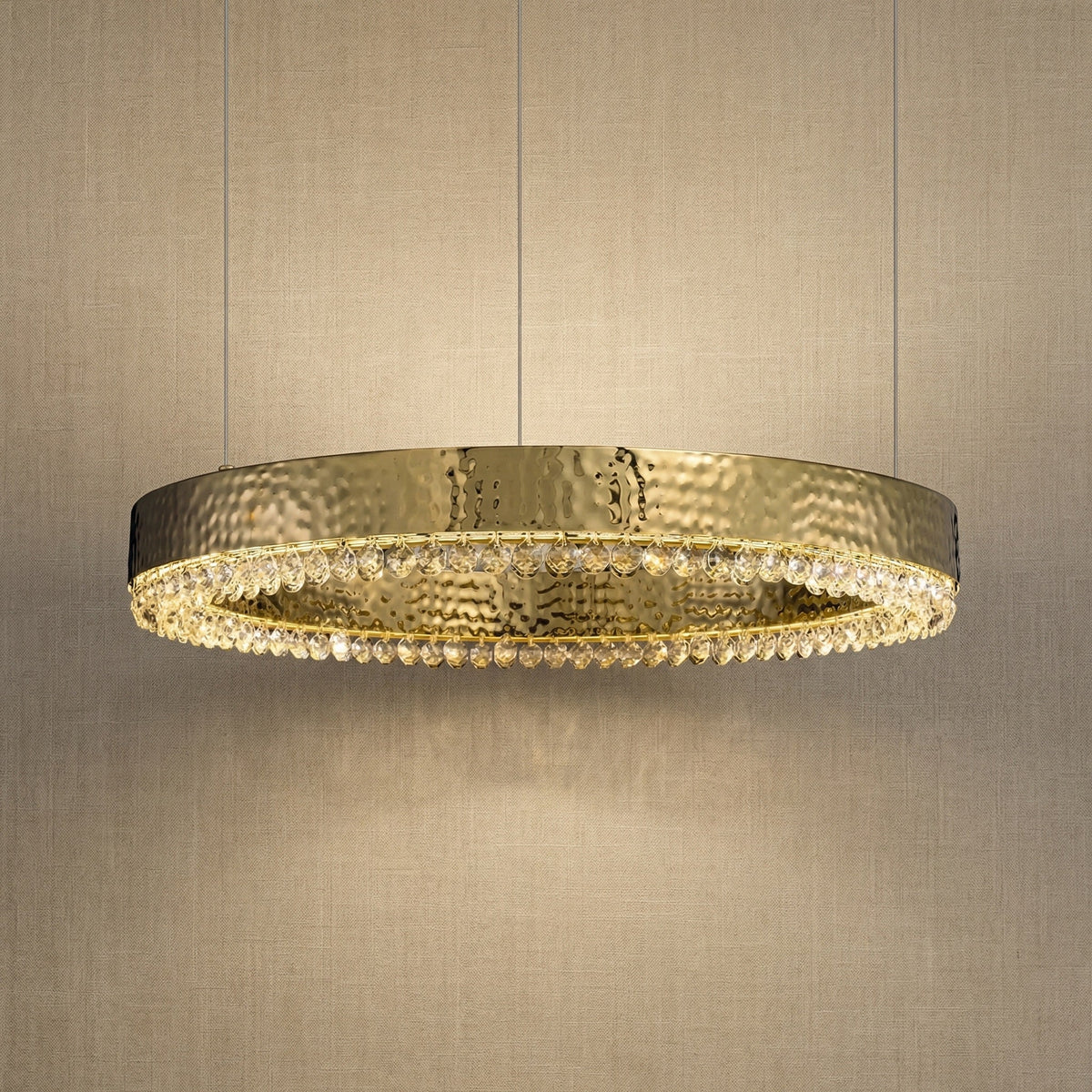 Yiosi Series Crystal Pendant Light Style G - 24" (Dia 600mm)
