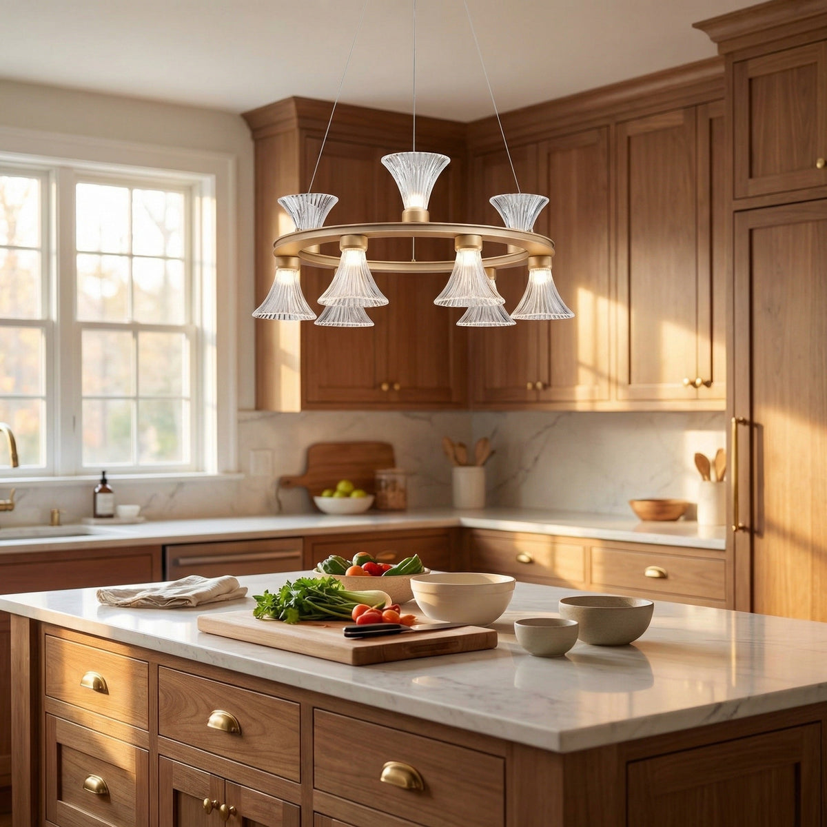 Yiosi Series Glass Pendant Light Style H - scene-2
