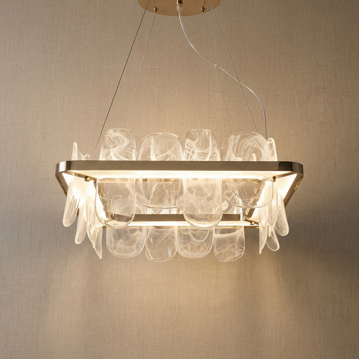 Yiosi Series Glass Pendant Light Style J - 31" (Dia 800mm)