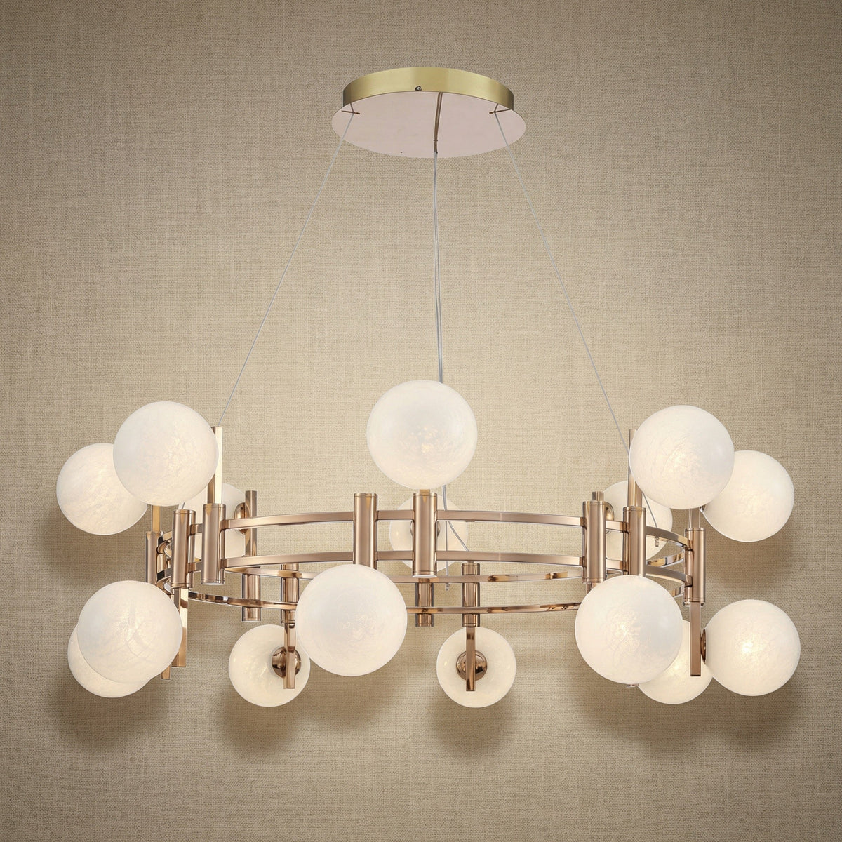 Yiosi Series Glass Pendant Light Style Q - 39" (Dia 1000mm)