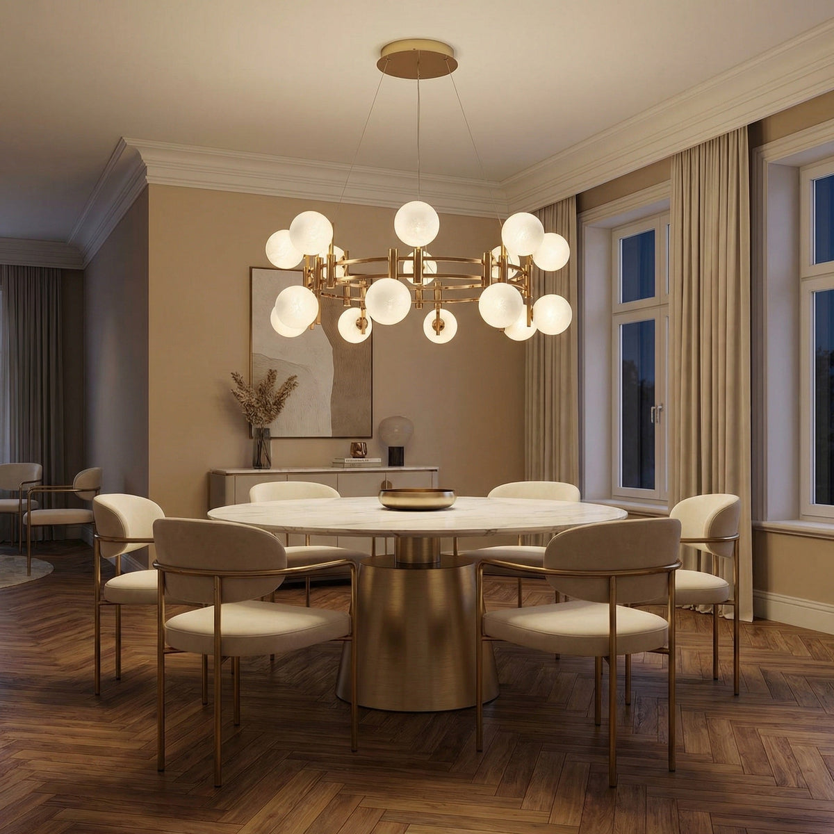 Yiosi Series Glass Pendant Light Style Q - scene-1
