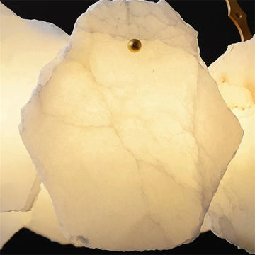 August Marble Modern Snowflake Chandelier