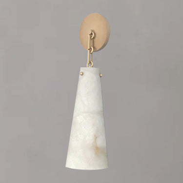 Lucca Contemporary Alabaster Wall Sconce For Kitchen Island, Bedroom