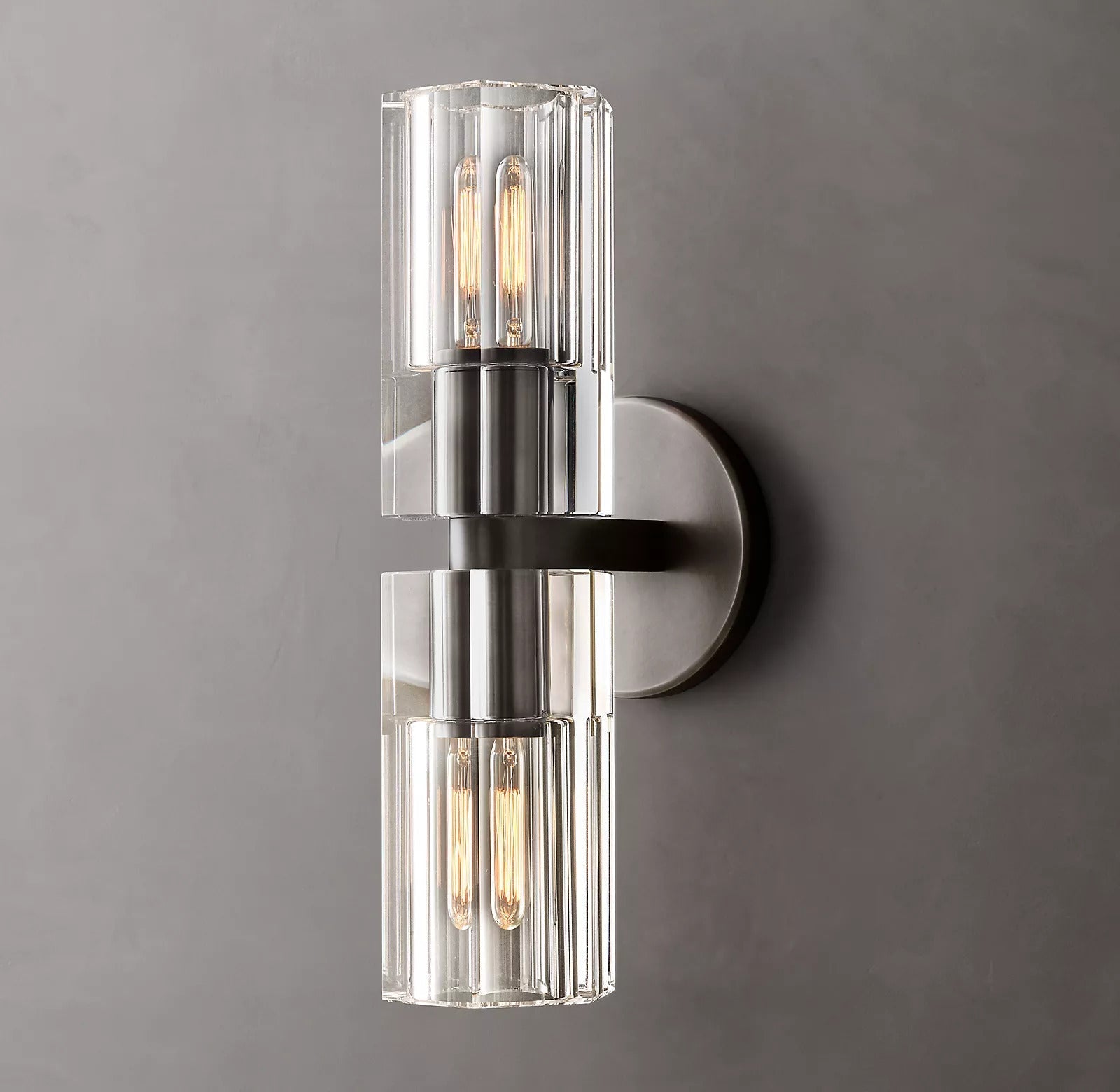 AKZONE Crystal Linear Wall Sconce 13"H