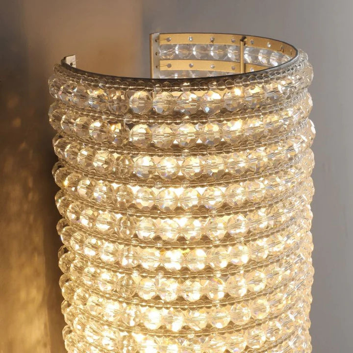 Halo Crystal Sconce 21"H
