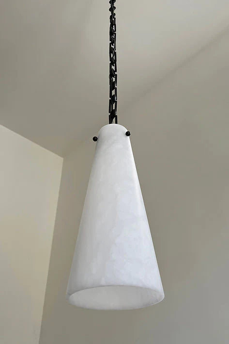 Lucca Contemporary Alabaster Pendant Light For Kitchen Island, Living Room
