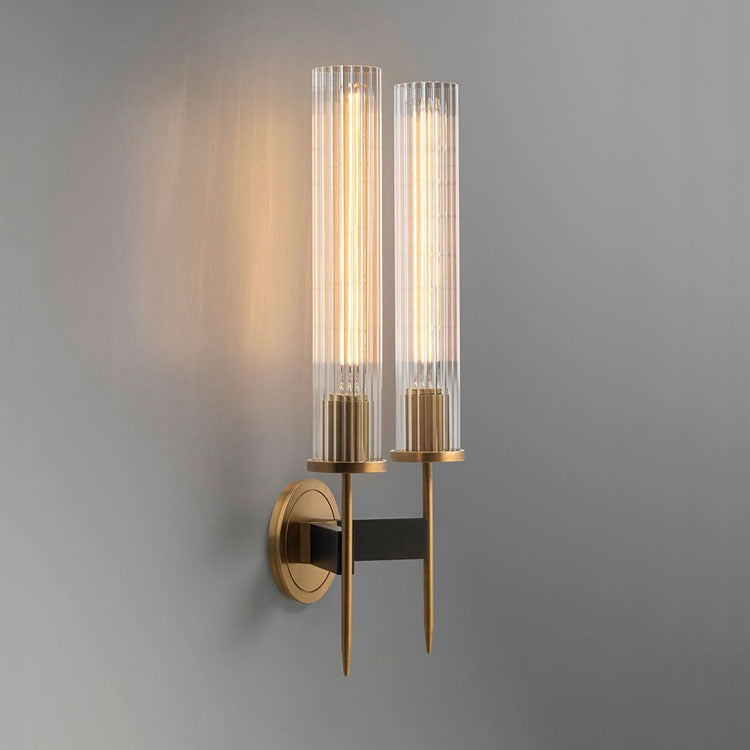 Industrial Double Candle Wall Sconce