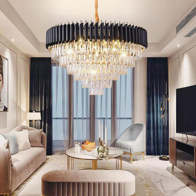 Sheila Conical Crystal Chandelier